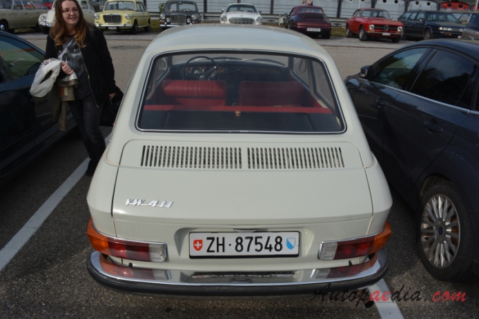 VW type 4 (411) 1968-1972 (1968-1969 saloon 4d), rear view