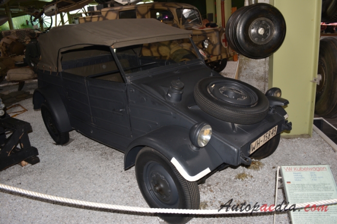 Volkswagen Kübelwagen 1940-1945 (1941), prawy przód