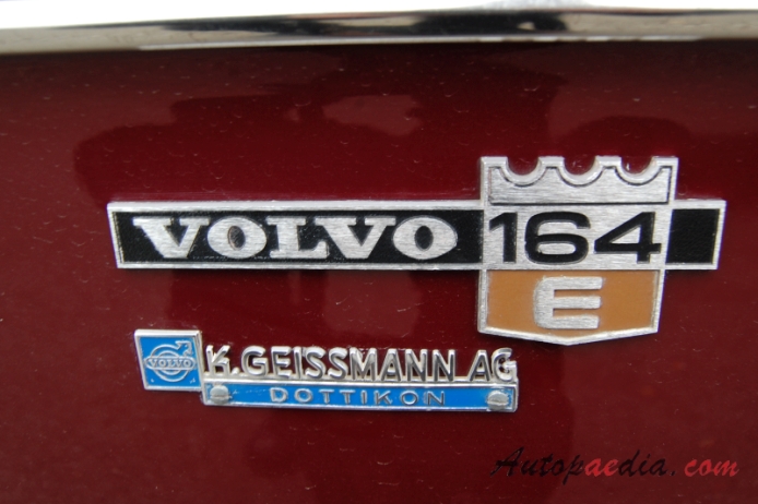 Volvo 164 1968-1975 (1972 Volvo 164 E sedan 4d), side emblem 