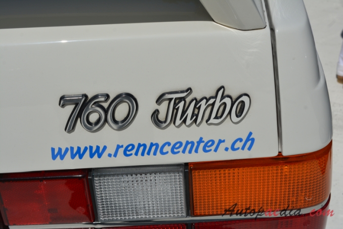 Volvo 700 series 1982-1993 (1984-1988 Volvo 760 Turbo sedan 4d), rear emblem  
