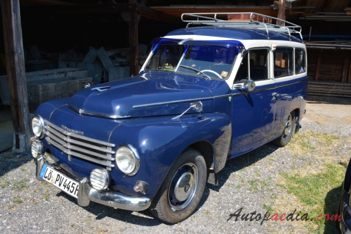 Volvo Duett 1953-1969 (1958 P445 station wagon 3d), left front view