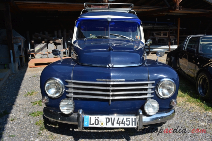 Volvo Duett 1953-1969 (1958 P445 station wagon 3d), front view
