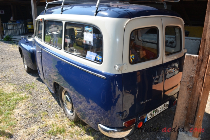 Volvo Duett 1953-1969 (1958 P445 station wagon 3d),  left rear view