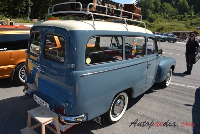 Volvo Duett 1953-1969 (1963 P210 station wagon 3d), right rear view