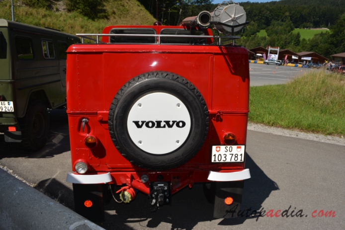 Volvo Laplander L3314 1961-1970 (1966 Volvo L 3314 PU 4x4 wóz strażacki), tył