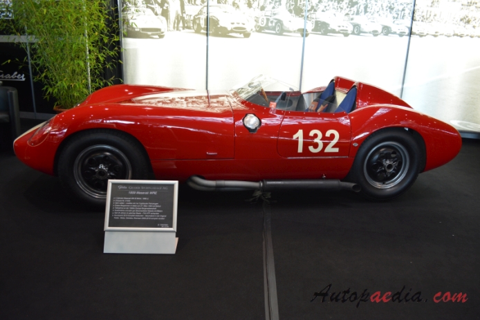 WRE Maserati 1959 (race car), left side view