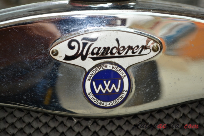 Wanderer W8 1925-1927 (1926 typ 5/20 HP Phäton), emblemat przód 