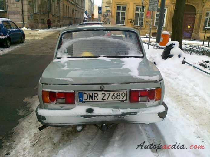 Wartburg 1.3 1988-1991 (sedan 4d), rear view