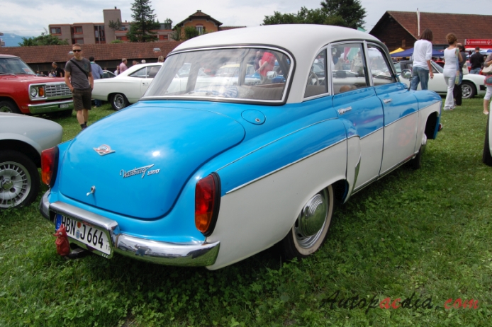 Wartburg 311 1955-1965 (1962-1965 Wartburg 1000 sedan 4d), prawy tył