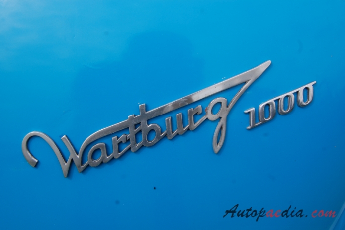 Wartburg 311 1955-1965 (1962-1965 Wartburg 1000 sedan 4d), emblemat tył 