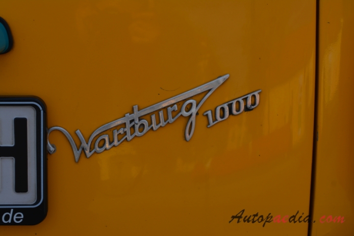 Wartburg 311 1955-1965 (1965 311/5 Wartburg 1000 Camping limuzyna 5d), emblemat tył 