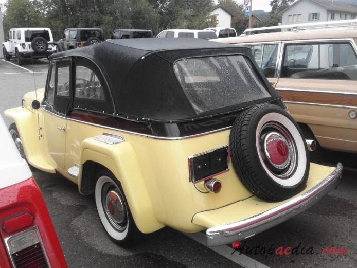 Willys-Overland Jeepster 1948-1950 (1948 VJ),  left rear view