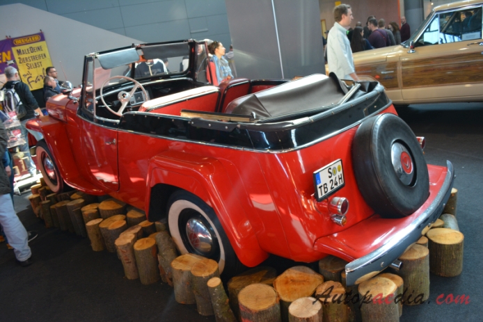 Willys-Overland Jeepster 1948-1950 (VJ),  left rear view