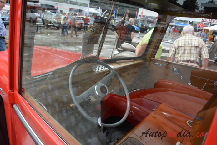 Willys Jeep truck 1947-1965 (1957 fire engine), interior