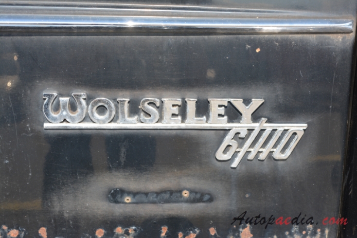 Wolseley 6/110 1961-1968 (sedan 4d), emblemat tył 