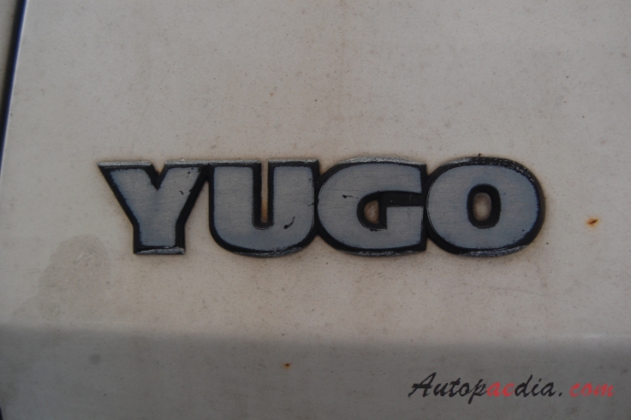 Yugo Koral 1980-2008 (1986-2000 Koral 55 hatchback 3d), emblemat tył 