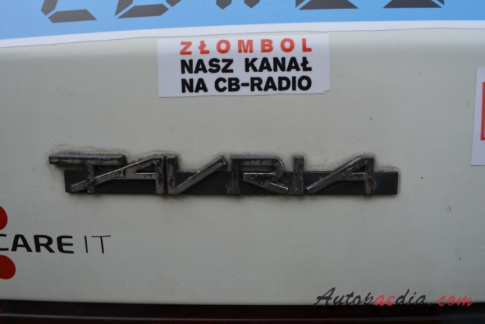 ZAZ Tavria 1st generation 1987-1997 (hatchback 3d), rear emblem  
