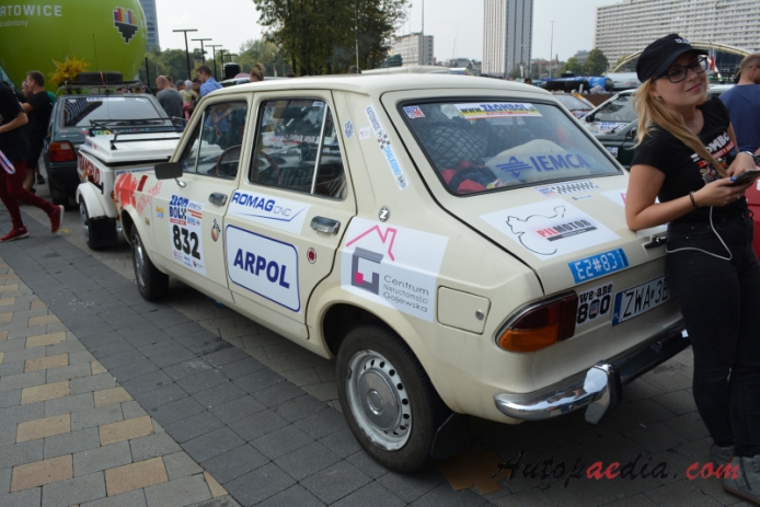 Zastava 101 (1100) 1st series 1971-1979 (sedan 4d),  left rear view