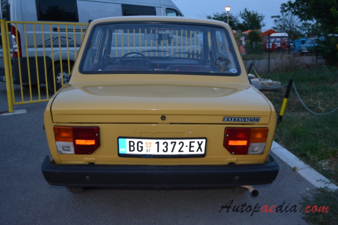 Zastava 128 1980-2003 (1983-1987 1100 CL sedan 4d), rear view