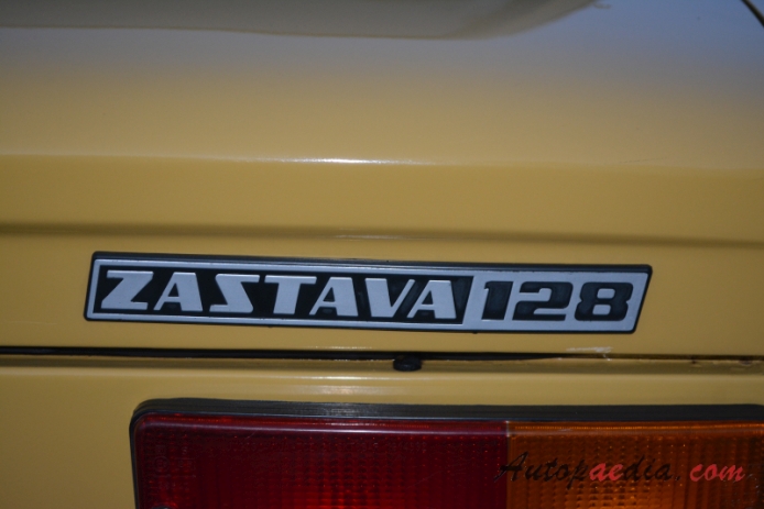 Zastava 128 1980-2003 (1983-1987 1100 CL sedan 4d), rear emblem  