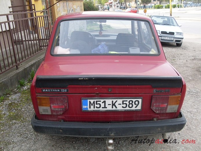 Zastava 128 1980-2003 (1988-2003 Skala 55 sedan 4d), rear view
