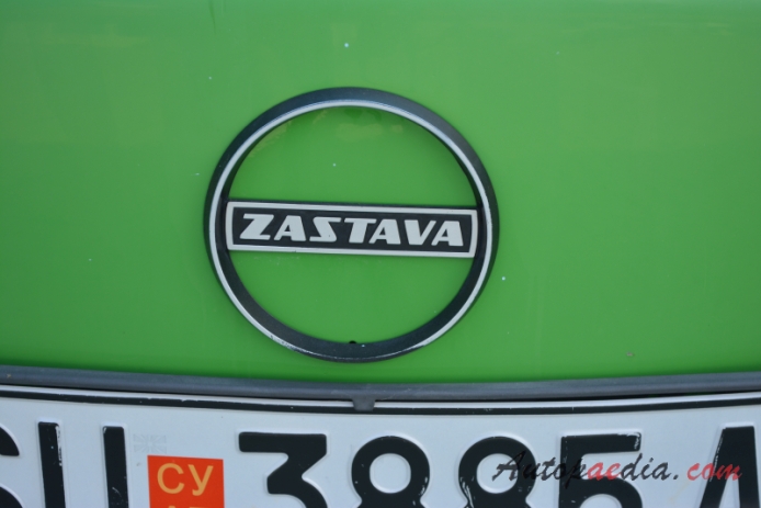 Zastava 750 1962-1985 (1969-1985 LC saloon 2d), front emblem  